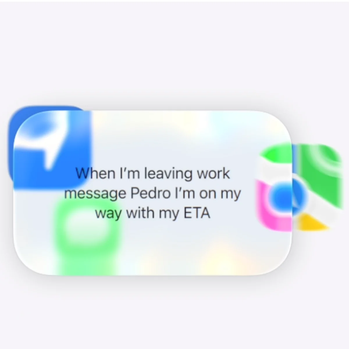 「捷徑」會運用 Apple Intelligence 理解使用者以自然語言描述的需求，並自動組合建立捷徑所需的各項步驟。