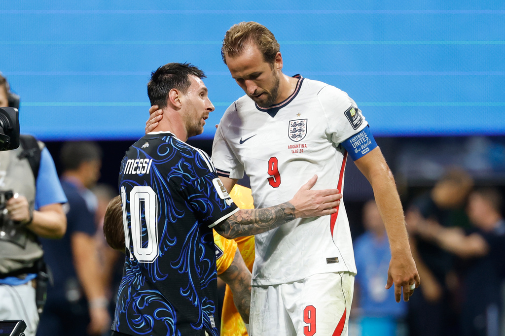 梅西（Lionel Messi）與哈利·凱恩（Harry Kane）（圖片來源：達志影像）