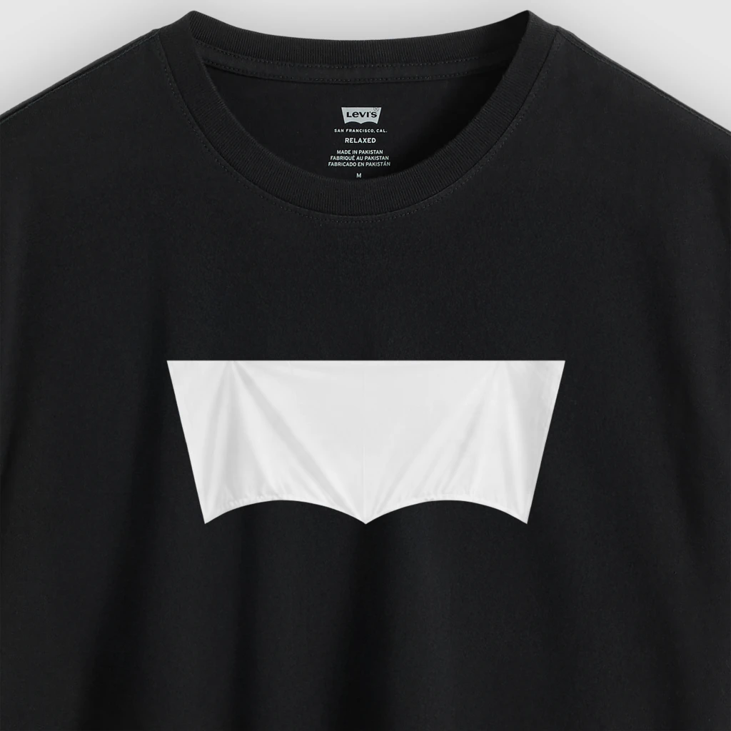 Levi's® 趁勢推出限量「被遮住」Logo Tee !