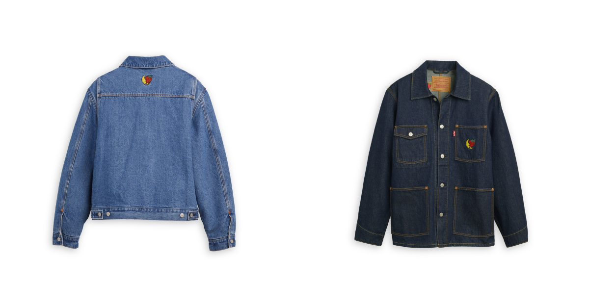 Levi’s® x Sky High Farm Goods 的丹寧工裝外套示意圖