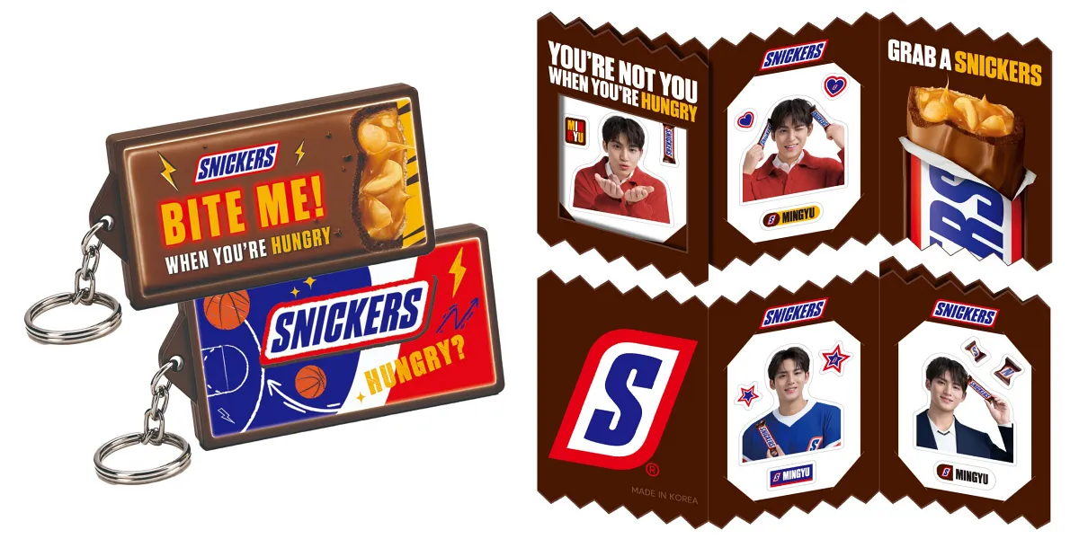 克拉們準備衝！SNICKERS® 攜手代言人 MINGYU 推親繪聯名包裝，加碼磁吸燈箱鑰匙圈、限定桌布免費送！
