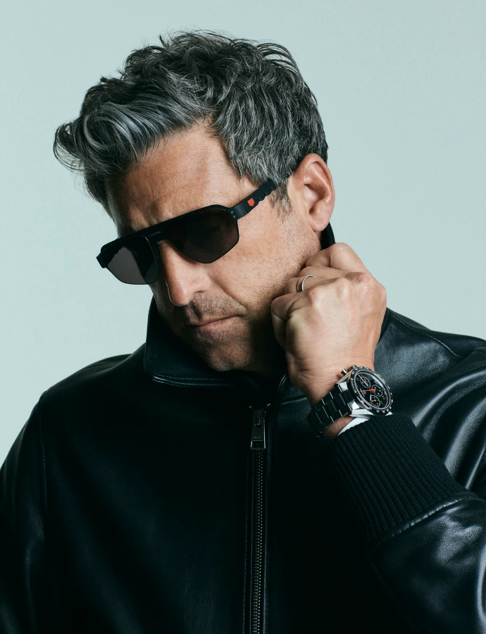 品牌大使派屈克・丹普西佩戴TAG Heuer Carrera Sport