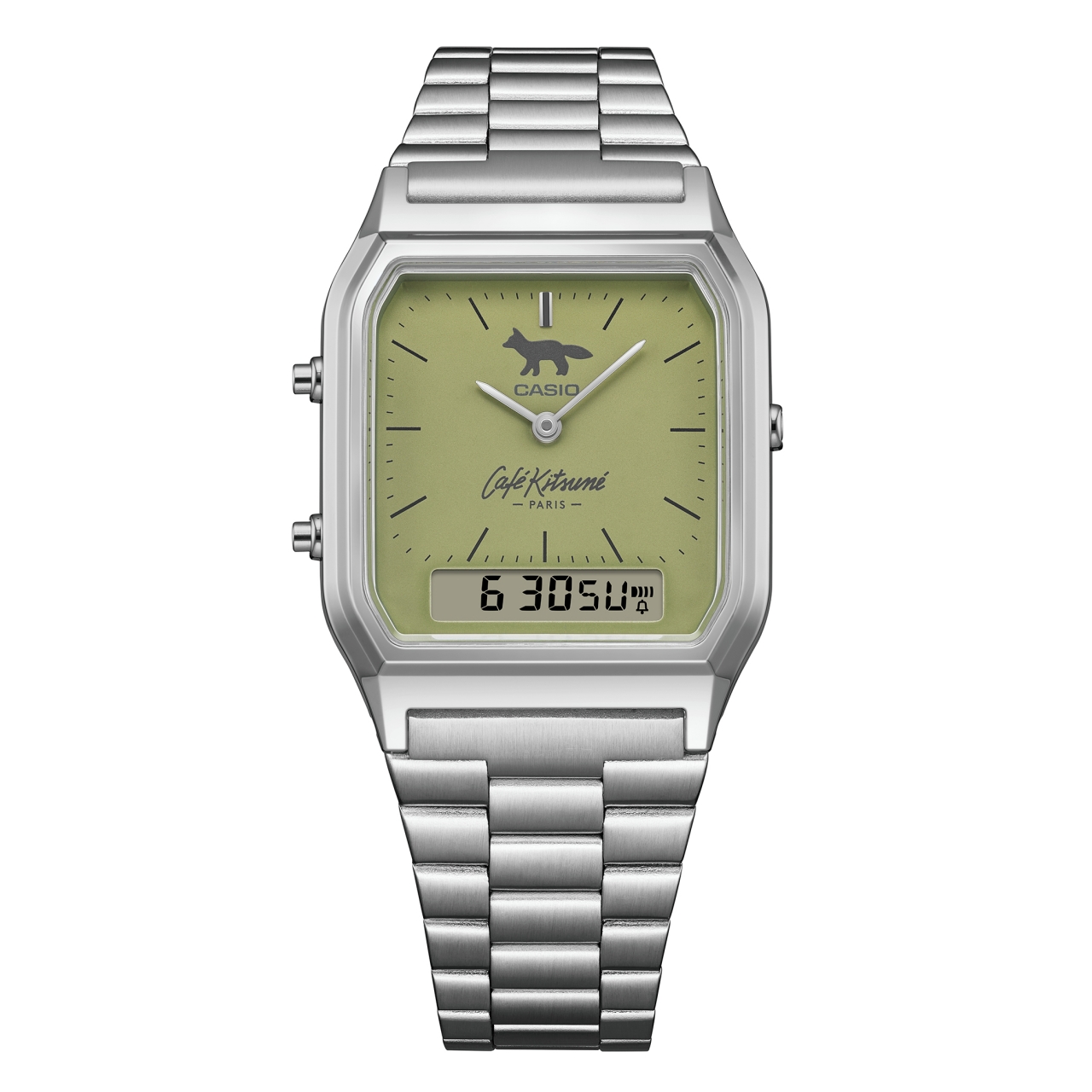 CASIO 經典方錶換上「抹茶綠」！攜手 Café Kitsuné 打造日法混血聯名新作
