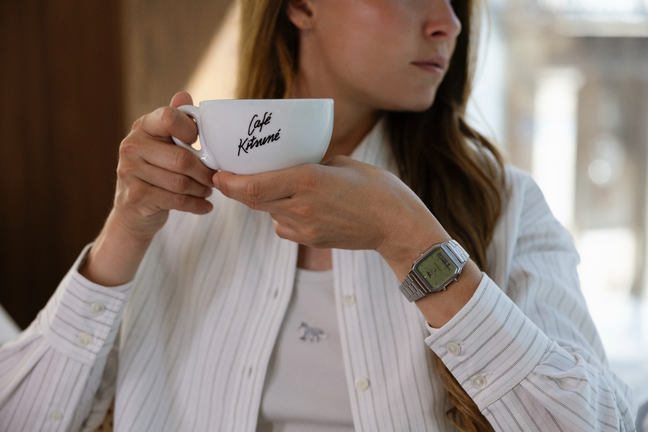 CASIO 經典方錶換上「抹茶綠」！攜手 Café Kitsuné 打造日法混血聯名新作
