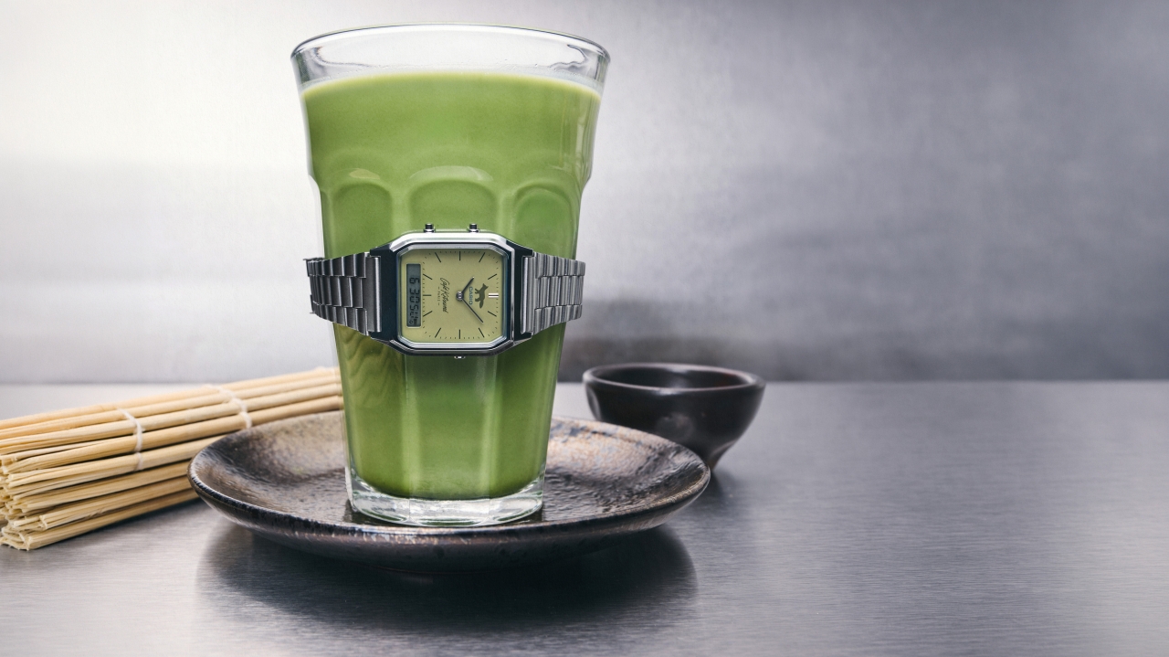 CASIO 經典方錶換上「抹茶綠」！攜手 Café Kitsuné 打造日法混血聯名新作

