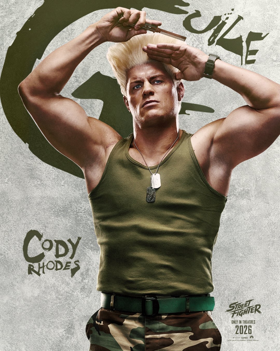 真人版《快打旋風》蓋爾,寇帝·羅茲(Cody Rhodes)飾演