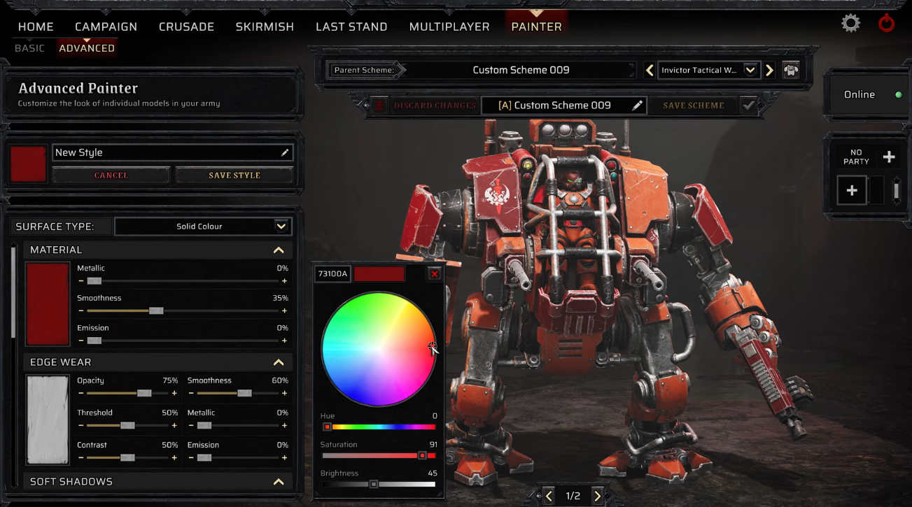 《戰鎚 40,000：破曉之戰 IV》「Painter」塗裝工具
